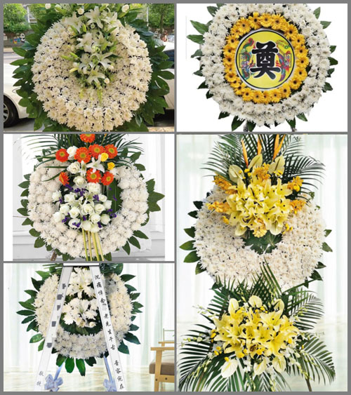 山东青岛即墨市鳌山卫街道顾家庄村花圈速递